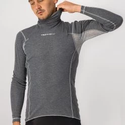 Castelli Flanders Warm LS Long Sleeve Undershirt - Grey 008 -E-Bike World Shop 04 4518522 008 1404848
