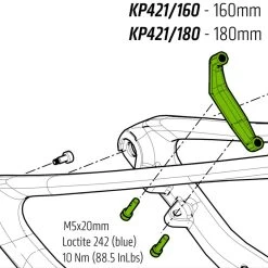 Cannondale KP421/ Flatmount160 Adapter