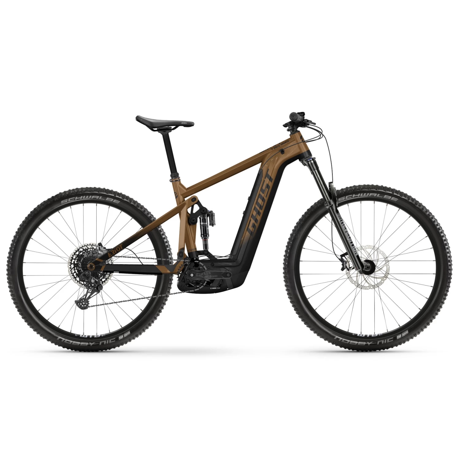 Ghost E-RIOT TRAIL Advanced - Electric Mountain Bike - 2023 - Glossy Black / Gold 3 Ghost E-RIOT TRAIL Advanced - Electric Mountain Bike - 2023 - Glossy Black / Gold