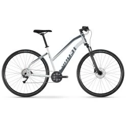 Ghost SQUARE CROSS Mid - Women Cross Bike - 2023 - Light Grey / Dark Grey Matt