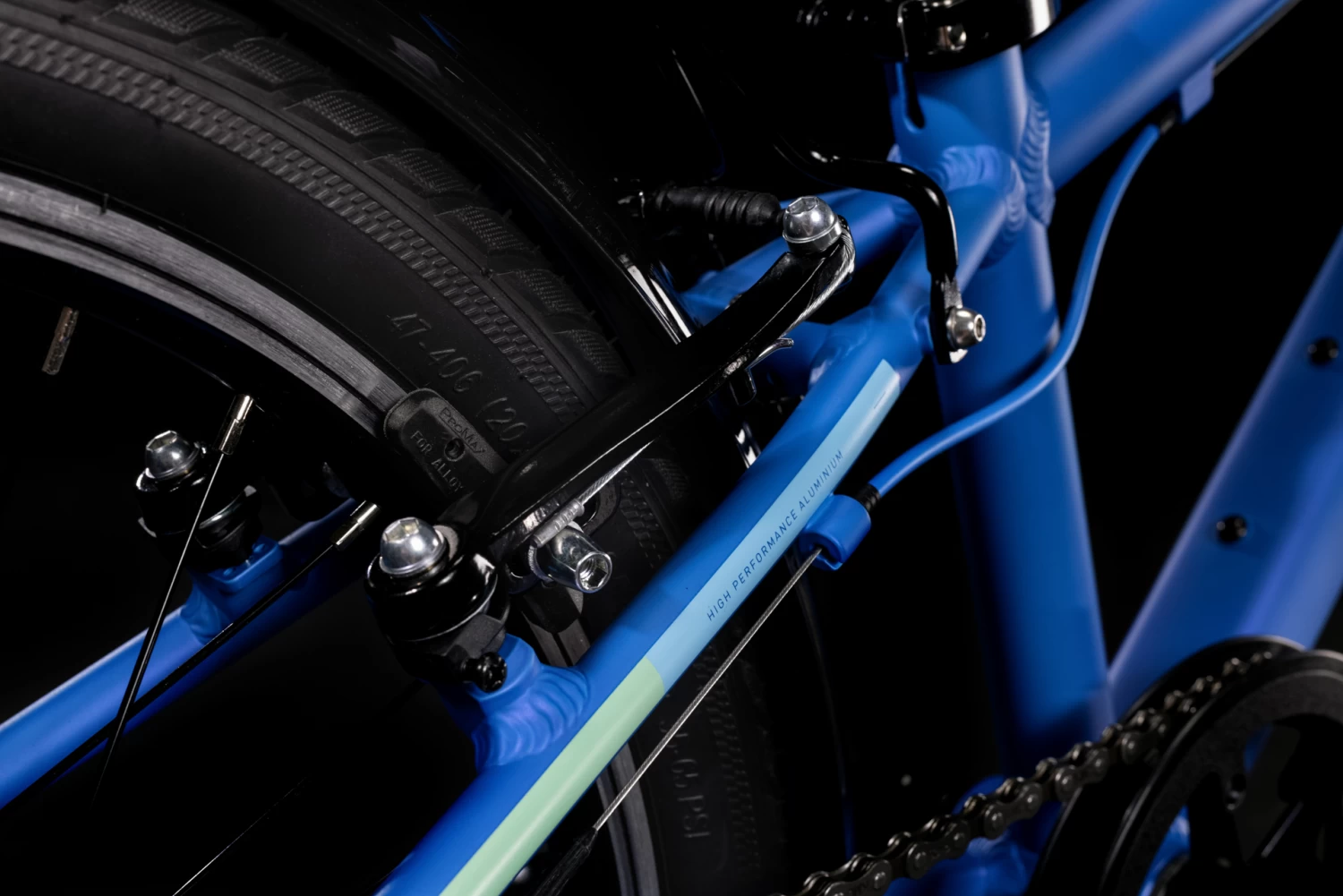 CUBE ACID 200 Street - 20" Children's Bike - 2023 - Blue / Lindgreen 7 CUBE ACID 200 Street - 20" Children's Bike - 2023 - Blue / Lindgreen - Image 5