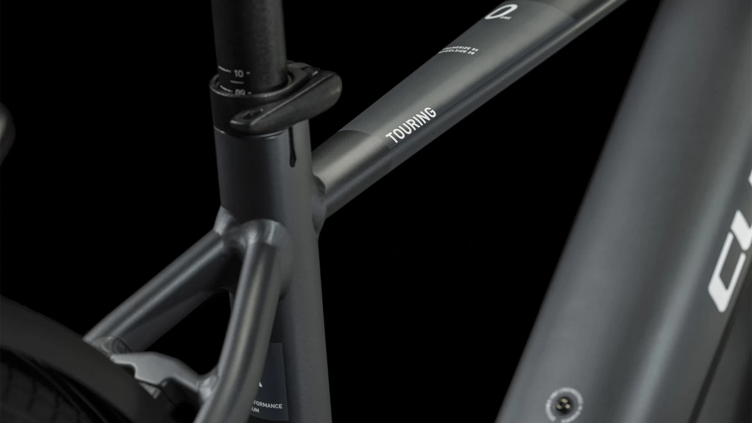 CUBE TOURING HYBRID ONE 500 - Electric Touring Bike - 2023 - Grey / White 6 CUBE TOURING HYBRID ONE 500 - Electric Touring Bike - 2023 - Grey / White - Image 4