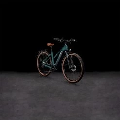CUBE TOURING HYBRID ONE 500 - Women Electric Touring Bike - 2023 - Darkgreen / Green -E-Bike World Shop 631061 p 206831 1401254