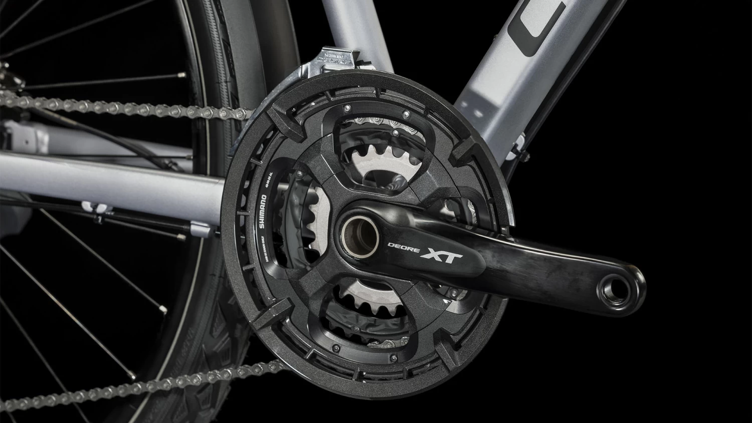 CUBE NATURE EXC Allroad - Women Cross Bike - 2023 - Polarsilver / Black 9 CUBE NATURE EXC Allroad - Women Cross Bike - 2023 - Polarsilver / Black - Image 7