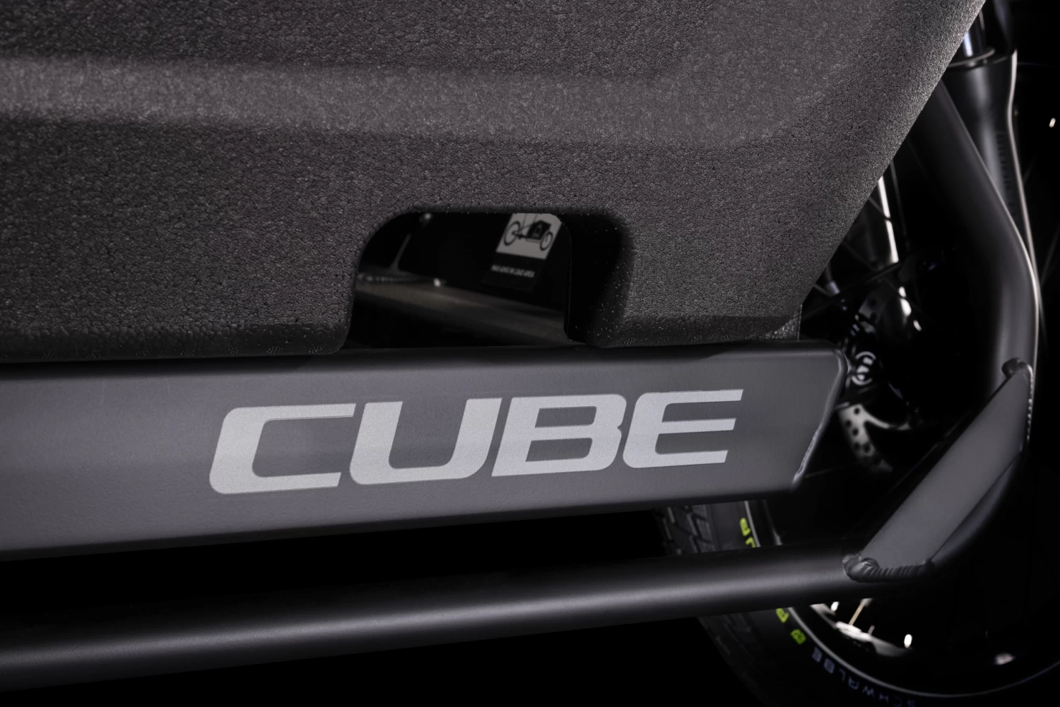 CUBE CARGO SPORT DUAL HYBRID 500 - Electric Cargo Bike - 2023 - Flashgrey / Black 6 CUBE CARGO SPORT DUAL HYBRID 500 - Electric Cargo Bike - 2023 - Flashgrey / Black - Image 4