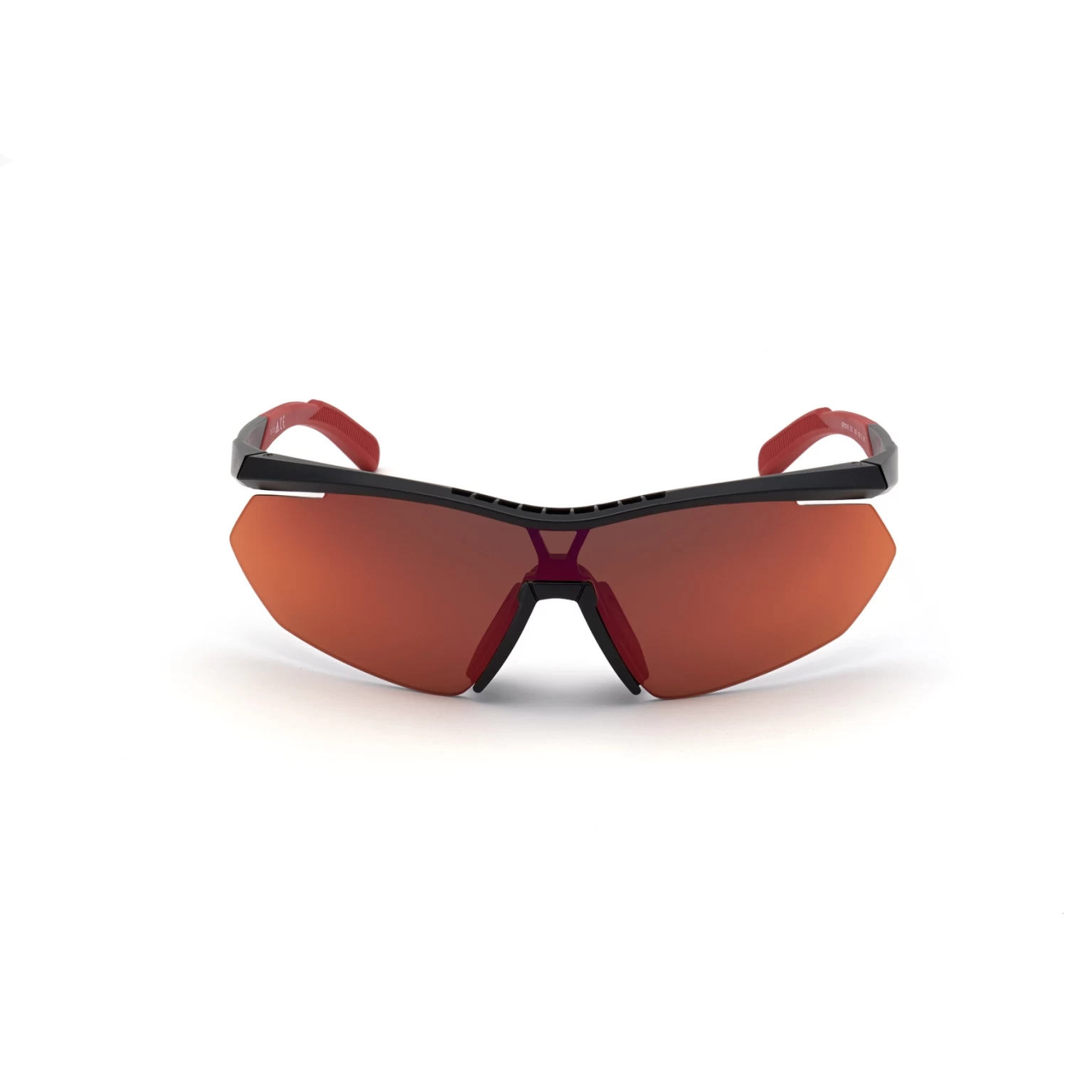 Adidas Sp0016 Injected Sport Sunglasses - Matte Black / Contrast Mirror Red + Orange 4 Adidas Sp0016 Injected Sport Sunglasses - Matte Black / Contrast Mirror Red + Orange - Image 2