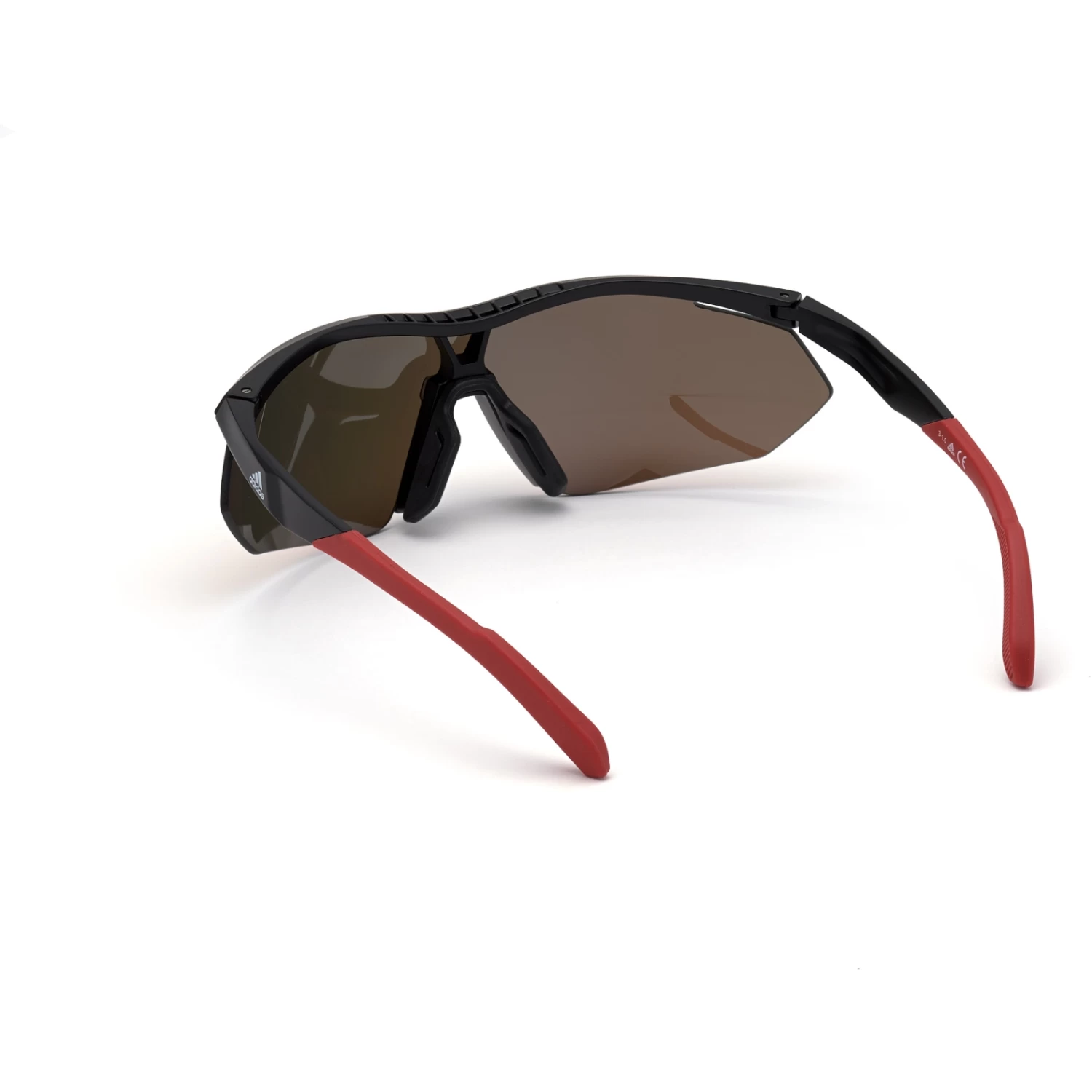 Adidas Sp0016 Injected Sport Sunglasses - Matte Black / Contrast Mirror Red + Orange 7 Adidas Sp0016 Injected Sport Sunglasses - Matte Black / Contrast Mirror Red + Orange - Image 5