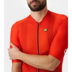 ALE Alé PR.E Web Short Sleeve Jersey - Red -E-Bike World Shop ale pr 1455516