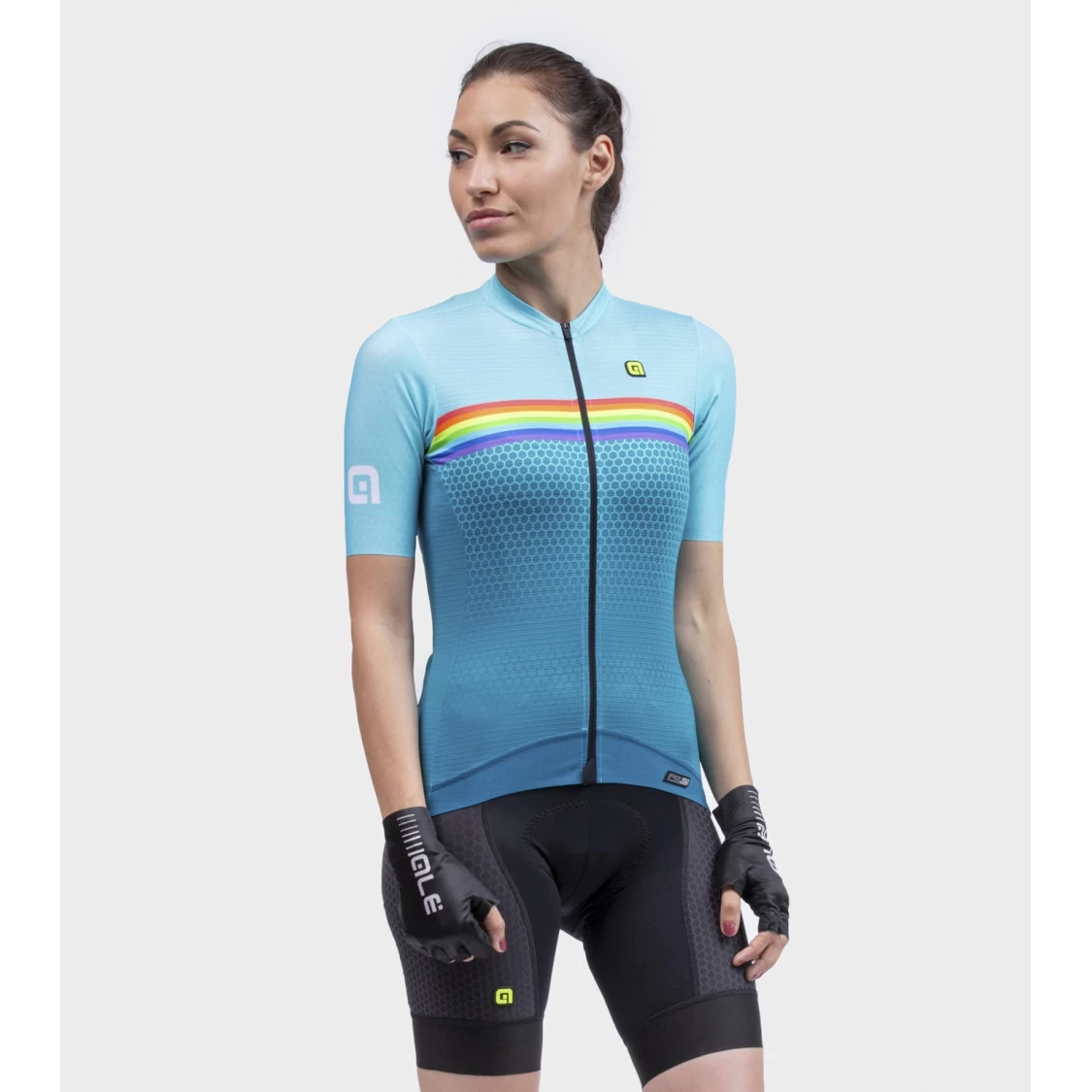 ALE Alé PR.S Bridge Lady Short Sleeve Jersey - Green 4 ALE Alé PR.S Bridge Lady Short Sleeve Jersey - Green - Image 2