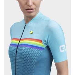 ALE Alé PR.S Bridge Lady Short Sleeve Jersey - Green 12 ALE Alé PR.S Bridge Lady Short Sleeve Jersey - Green -E-Bike World Shop ale pr s womens short sleeve jersey bridge green 13 1460939