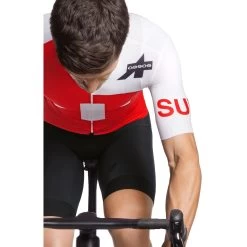 Assos SUISSE FED Short Sleeve Jersey S9 TARGA - National Red -E-Bike World Shop assos suisse fed short sleeve jersey s9 targa national red 1 1496858