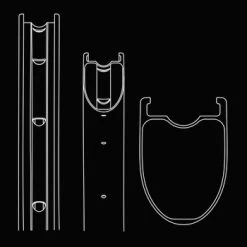 Beast Components RX40 Rim - 28" | Carbon | Clincher | Disc - 28 Spoke Holes | UD Black -E-Bike World Shop beast components rx fourty rim c 847398