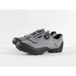 Bontrager Foray Mountainbike Shoe - Quicksilver / Black -E-Bike World Shop bontrager foray mountainbike shoe quicksilver black 3 987965
