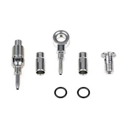 Trickstuff Fitting Kit M8x0.75 & Banjo For Kevlar Brake Hose - Silver