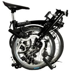 Brompton C Line Explore - 6-Speed - High Bar - Extended Seatpost - 16" Folding Bike - 2022 - Black Matt -E-Bike World Shop c line explore 6 speed high bar extended seatpost black matt 1 1214008