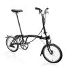 Brompton C Line Explore - 6-Speed - High Bar - Extended Seatpost - 16" Folding Bike - 2022 - Black Matt -E-Bike World Shop c line explore 6 speed high bar extended seatpost black matt 1214000