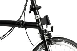 Brompton C Line Explore - 6-Speed - High Bar - Extended Seatpost - 16" Folding Bike - 2022 - Black Matt -E-Bike World Shop c line explore 6 speed high bar extended seatpost black matt 2 5 1214011