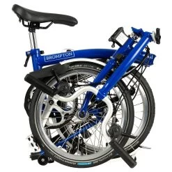 Brompton C Line Utility - 3-Speed - Mid Bar - Standard Seatpost - 16" Folding Bike - 2022 - Picadilly Blue Matt -E-Bike World Shop c line explore 6 speed mid bar standard seatpost picadilly blue matt 3 1215551