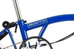 Brompton C Line Utility - 3-Speed - Mid Bar - Standard Seatpost - 16" Folding Bike - 2022 - Picadilly Blue Matt -E-Bike World Shop c line explore 6 speed mid bar standard seatpost picadilly blue matt 5 1215549