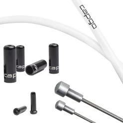 Capgo Blue Line Brake Cable Set - Stainless Steel - PTFE - Campagnolo - White