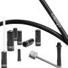 Capgo Orange Line Shift Cable Set - 1-speed / Long - Stainless Steel - Kevlar / PTFE - Shimano/SRAM MTB / E-Bike - Black