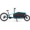 CUBE CARGO SPORT DUAL HYBRID 500 - Electric Cargo Bike - 2023 - Blue / Lime -E-Bike World Shop cargo sport dual hybrid 1000 blue lime 1403372