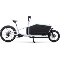 CUBE CARGO SPORT DUAL HYBRID 1000 - Electric Cargo Bike - 2023 - Flashwhite / Black