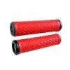 ODI CF Handlebar Grips - BMX | Lock-On V2.1 | 135mm - Red / White