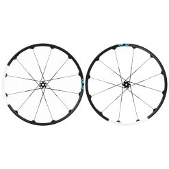 Crankbrothers Zinc 3 CX Wheelset - 28" | Clincher | IS-6 - 15x100mm/QR | 12x142mm/QR - Black/white
