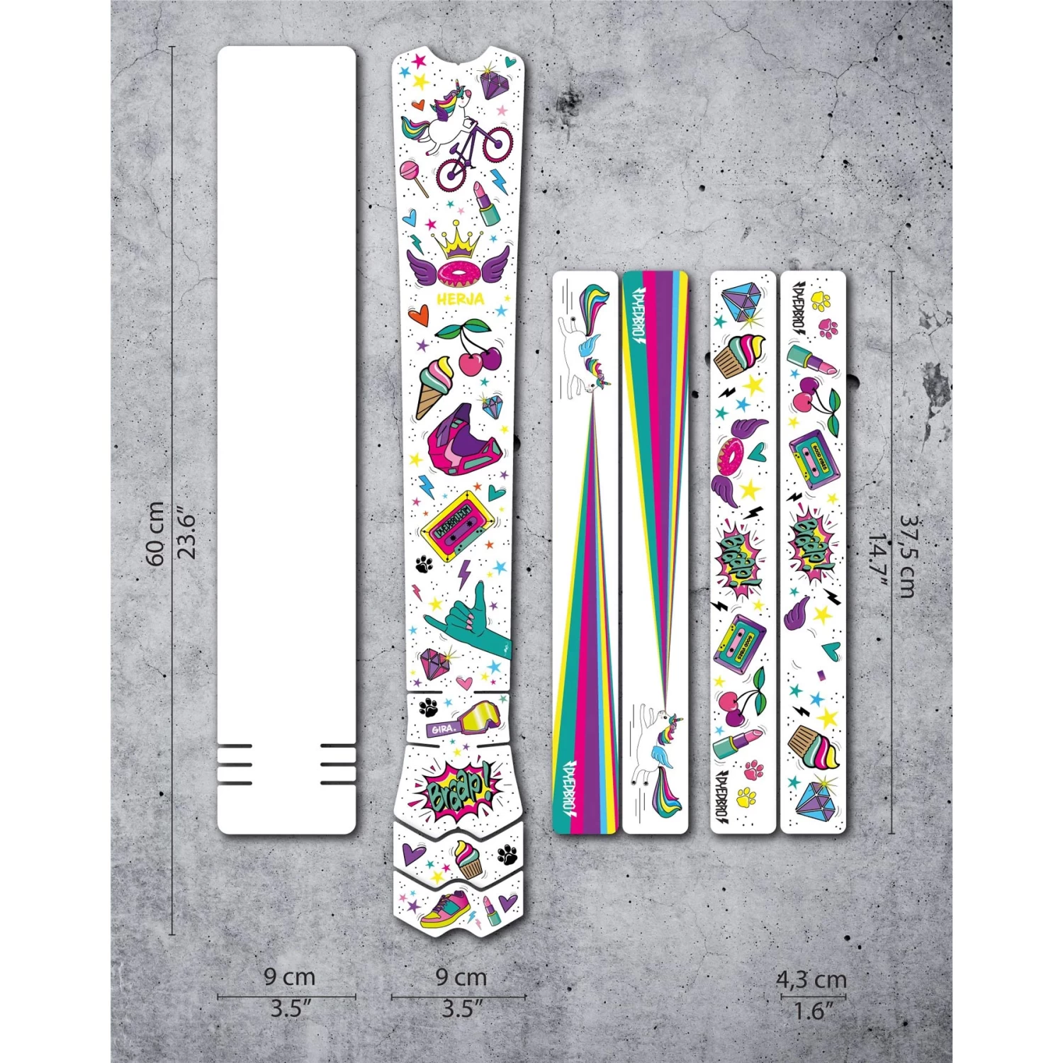 DYEDBRO Frame Protection Kit Unicorn - Matte 4 DYEDBRO Frame Protection Kit Unicorn - Matte - Image 2