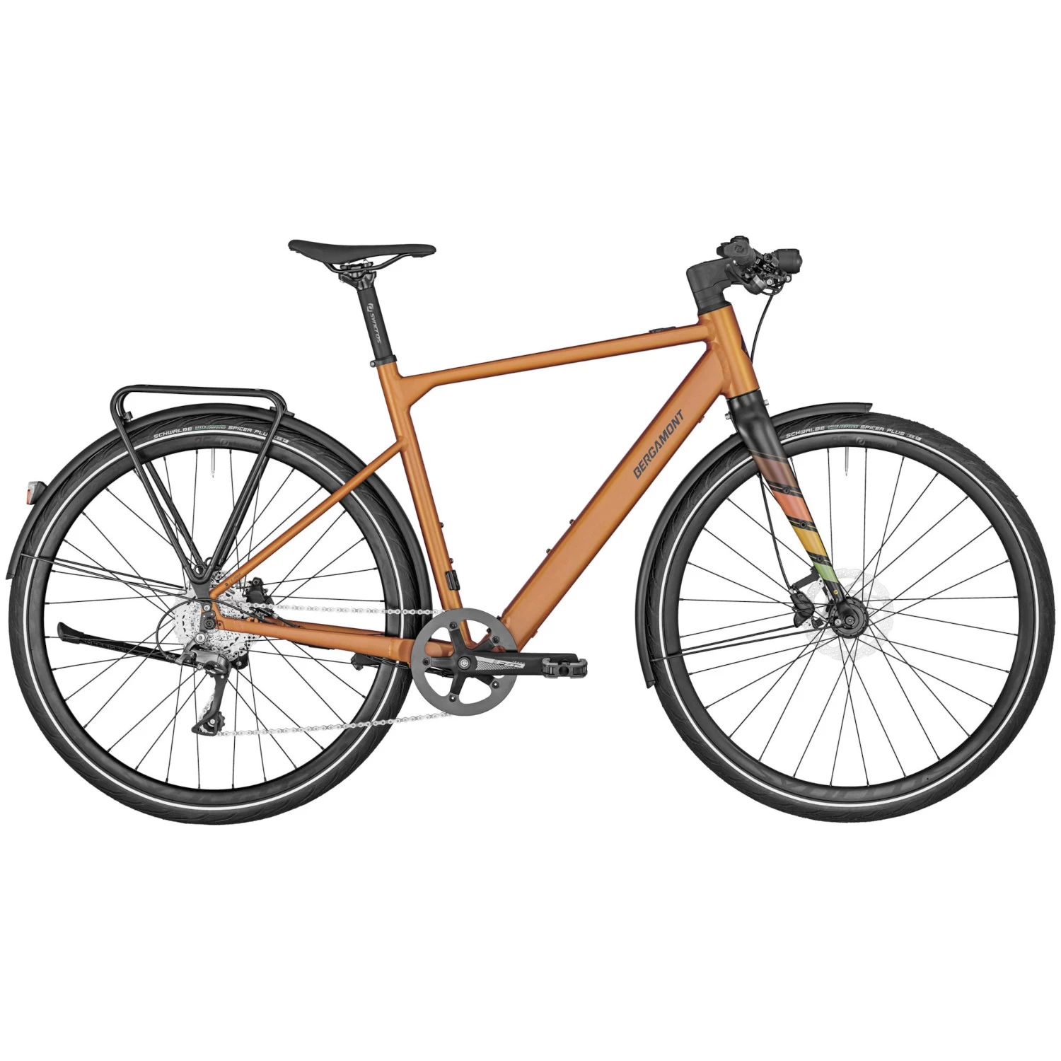 Bergamont E-SWEEP SPORT - Electric City Bike - 2023 - Matt Rusty Orange 3 Bergamont E-SWEEP SPORT - Electric City Bike - 2023 - Matt Rusty Orange