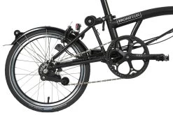 Brompton Electric C Line Explore - 6-Speed - High Bar - Extended Seatpost - 16" Electric Folding Bike - 2023 - Matt Black -E-Bike World Shop electric c line explore 6 speed high bar extended seatpost 5 1451968