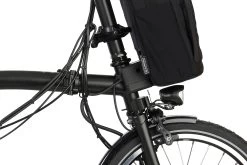 Brompton Electric C Line Explore - 6-Speed - High Bar - Telescopic Seatpost - 16" Electric Folding Bike - 2023 - Matt Black -E-Bike World Shop electric c line explore 6 speed high bar extended seatpost 7 1451970 2