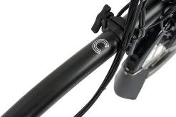 Brompton Electric C Line Explore - 6-Speed - High Bar - Extended Seatpost - 16" Electric Folding Bike - 2023 - Matt Black -E-Bike World Shop electric c line explore 6 speed high bar extended seatpost 8 1451971