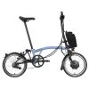 Brompton Electric C Line Explore - 6-Speed - High Bar - Telescopic Seatpost - 16" Electric Folding Bike - 2023 - Cloud Blue
