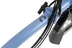 Brompton Electric C Line Explore - 6-Speed - High Bar - Telescopic Seatpost - 16" Electric Folding Bike - 2023 - Cloud Blue -E-Bike World Shop electric c line explore 6 speed high bar extended seatpost cloud blue 8 1452453 1