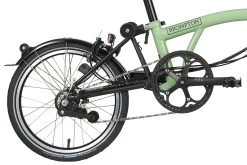 Brompton Electric C Line Explore - 6-Speed - Mid Bar - Standard Seatpost - 16" Electric Folding Bike - 2023 - Matcha Green -E-Bike World Shop electric c line explore 6 speed high bar extended seatpost matcha green 5 1452233 1