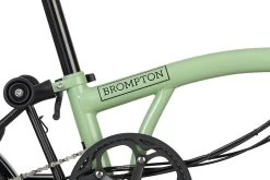 Brompton Electric C Line Explore - 6-Speed - Mid Bar - Standard Seatpost - 16" Electric Folding Bike - 2023 - Matcha Green -E-Bike World Shop electric c line explore 6 speed high bar extended seatpost matcha green 6 1452234 1