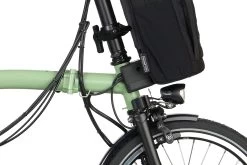 Brompton Electric C Line Explore - 6-Speed - High Bar - Extended Seatpost - 16" Electric Folding Bike - 2023 - Matcha Green -E-Bike World Shop electric c line explore 6 speed high bar extended seatpost matcha green 7 1452235 2