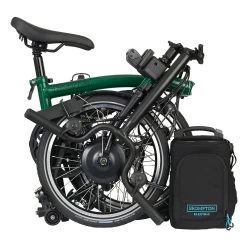 Brompton Electric C Line Explore - 6-Speed - Mid Bar - Standard Seatpost - 16" Electric Folding Bike - 2023 - Racing Green -E-Bike World Shop electric c line explore 6 speed mid bar standart seatpost racing green 4 1452916