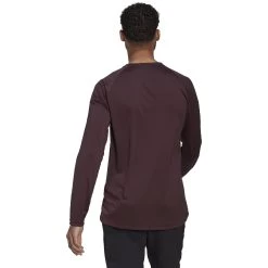 Five Ten Long Sleeve Jersey - Shadow Maroon -E-Bike World Shop five ten hd2250 long sleeve jersey shadow maroon 03 1349303