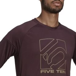 Five Ten Long Sleeve Jersey - Shadow Maroon -E-Bike World Shop five ten hd2250 long sleeve jersey shadow maroon 05 1349301