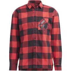 Five Ten Brand Of The Brave Flannel Long Sleeve Top - Red / Black