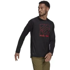 Five Ten Long Sleeve Jersey - Black -E-Bike World Shop five ten hg1305 long sleeve jersey 04 1421359