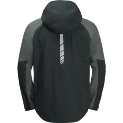 Jack Wolfskin Morobbia 3L Jacket - Black Olive -E-Bike World Shop jack wolfskin morobbia 3l jacket black olive 4 1523157
