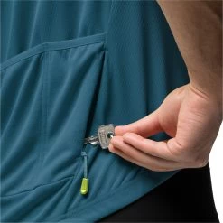 Jack Wolfskin Morobbia Full-Zip T-Shirt Men - Blue Daze -E-Bike World Shop jack wolfskin morobbia fz t shirt men blue daze 5 1373991