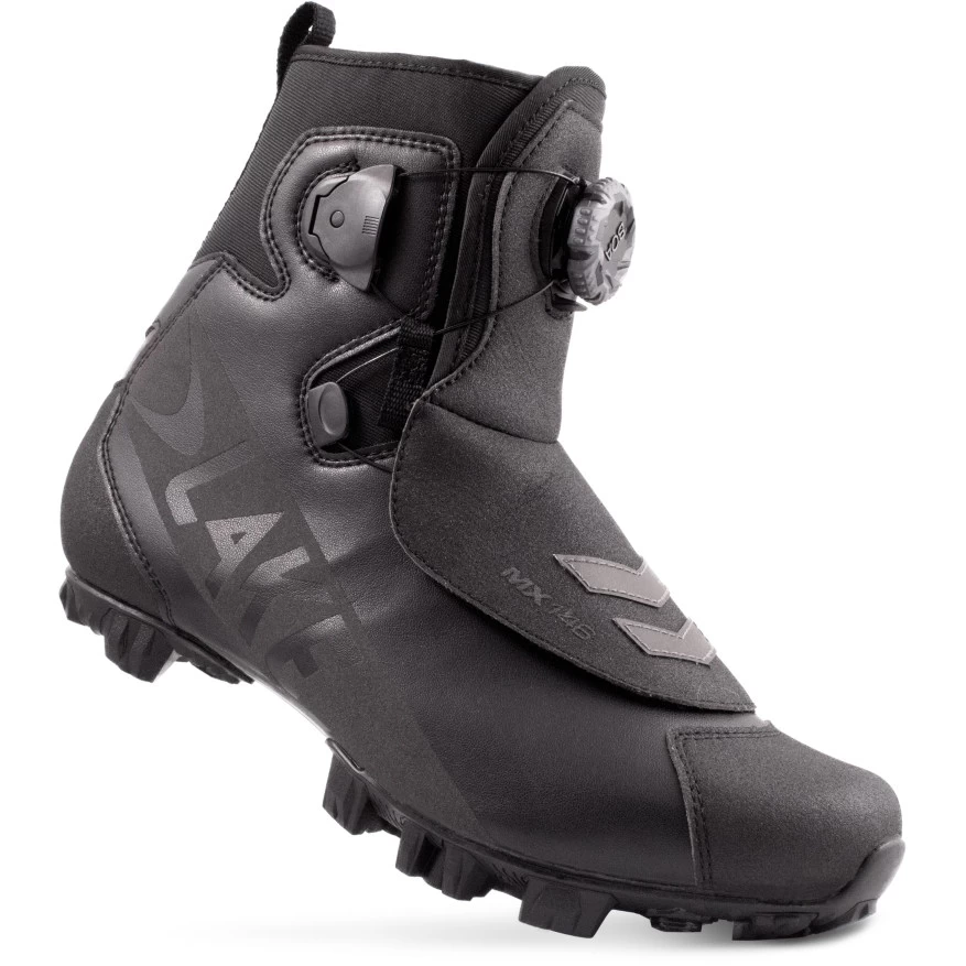 Lake MX 146-X Wide MTB Shoe - Black/black Reflective 3 Lake MX 146-X Wide MTB Shoe - Black/black Reflective