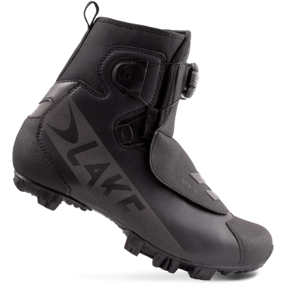Lake MX 146-X Wide MTB Shoe - Black/black Reflective 5 Lake MX 146-X Wide MTB Shoe - Black/black Reflective - Image 3