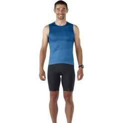 Mavic Hot Ride+ SL Graphic Sleeveless Base Layer - Classic Blue -E-Bike World Shop mavic hot ride sl graphic sleeveless base layer classic blue 3 1310810