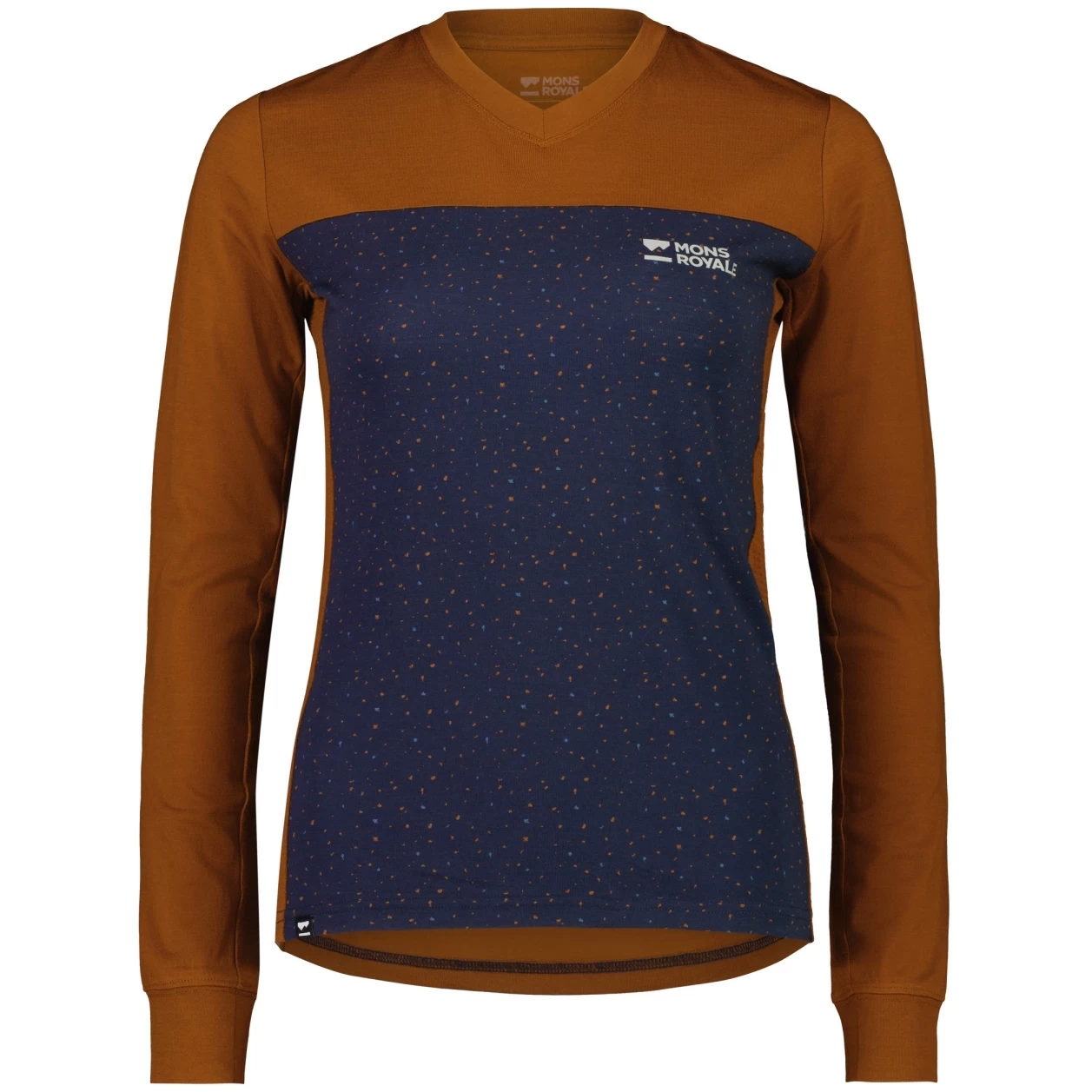 Mons Royale Redwood Enduro V Women's Longsleeve - Midnight Terrazzo / Copper 5 Mons Royale Redwood Enduro V Women's Longsleeve - Midnight Terrazzo / Copper - Image 3